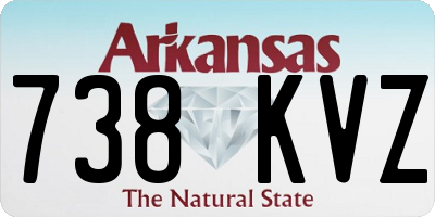 AR license plate 738KVZ