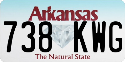 AR license plate 738KWG