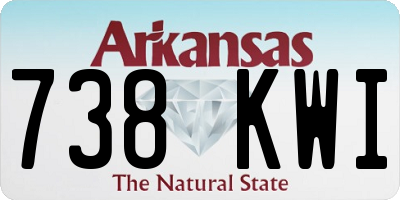 AR license plate 738KWI