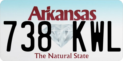 AR license plate 738KWL