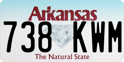 AR license plate 738KWM