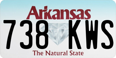 AR license plate 738KWS