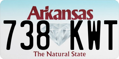 AR license plate 738KWT