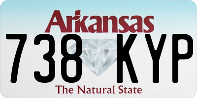 AR license plate 738KYP