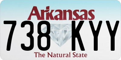 AR license plate 738KYY