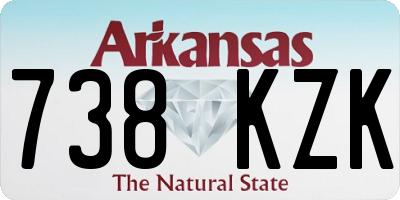 AR license plate 738KZK