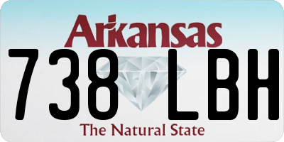 AR license plate 738LBH