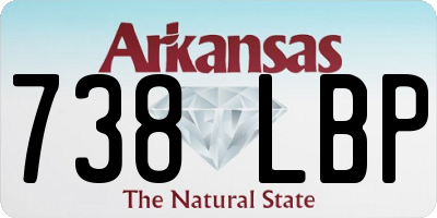 AR license plate 738LBP