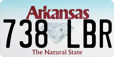 AR license plate 738LBR