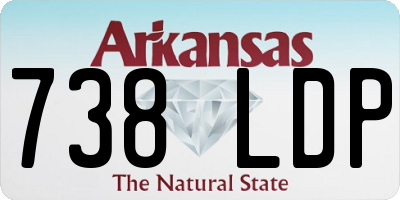AR license plate 738LDP
