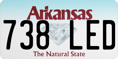 AR license plate 738LED