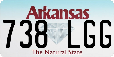 AR license plate 738LGG