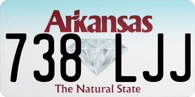 AR license plate 738LJJ