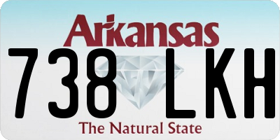 AR license plate 738LKH