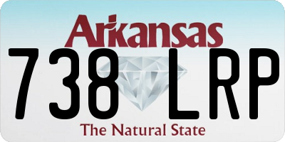 AR license plate 738LRP