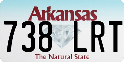 AR license plate 738LRT