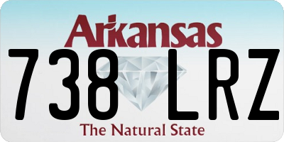 AR license plate 738LRZ