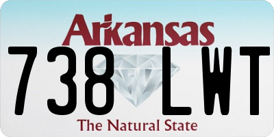 AR license plate 738LWT