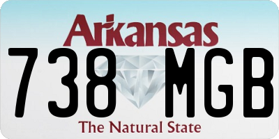 AR license plate 738MGB
