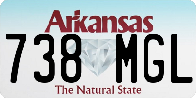 AR license plate 738MGL