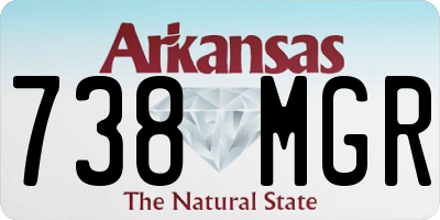 AR license plate 738MGR