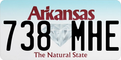AR license plate 738MHE