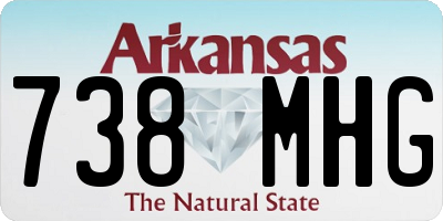 AR license plate 738MHG