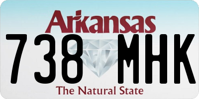 AR license plate 738MHK