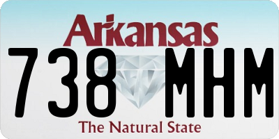 AR license plate 738MHM