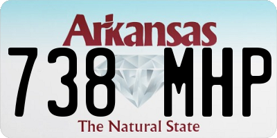 AR license plate 738MHP