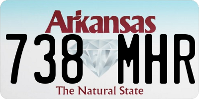 AR license plate 738MHR