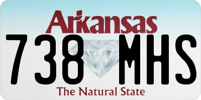 AR license plate 738MHS