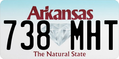 AR license plate 738MHT
