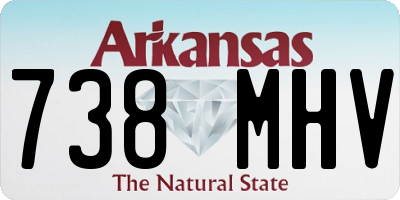AR license plate 738MHV
