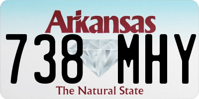 AR license plate 738MHY