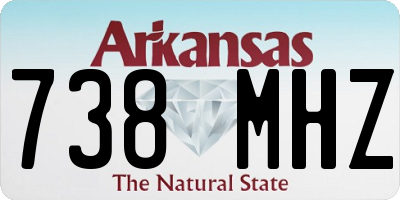 AR license plate 738MHZ