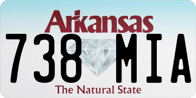 AR license plate 738MIA
