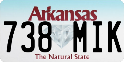 AR license plate 738MIK