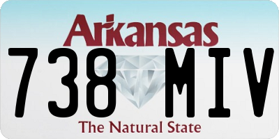 AR license plate 738MIV