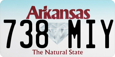 AR license plate 738MIY