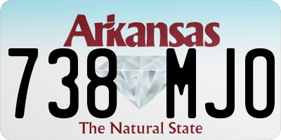 AR license plate 738MJO