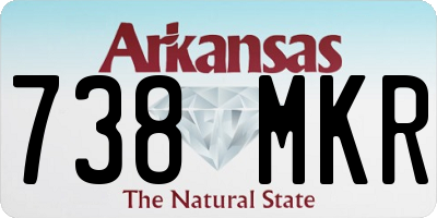 AR license plate 738MKR