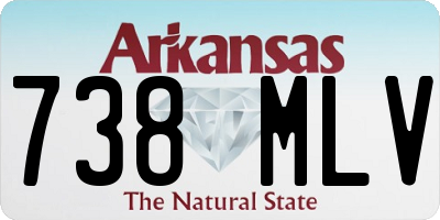 AR license plate 738MLV