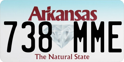AR license plate 738MME