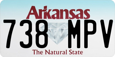 AR license plate 738MPV