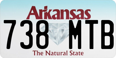 AR license plate 738MTB