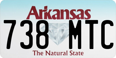 AR license plate 738MTC