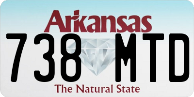 AR license plate 738MTD
