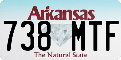 AR license plate 738MTF