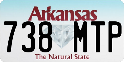 AR license plate 738MTP